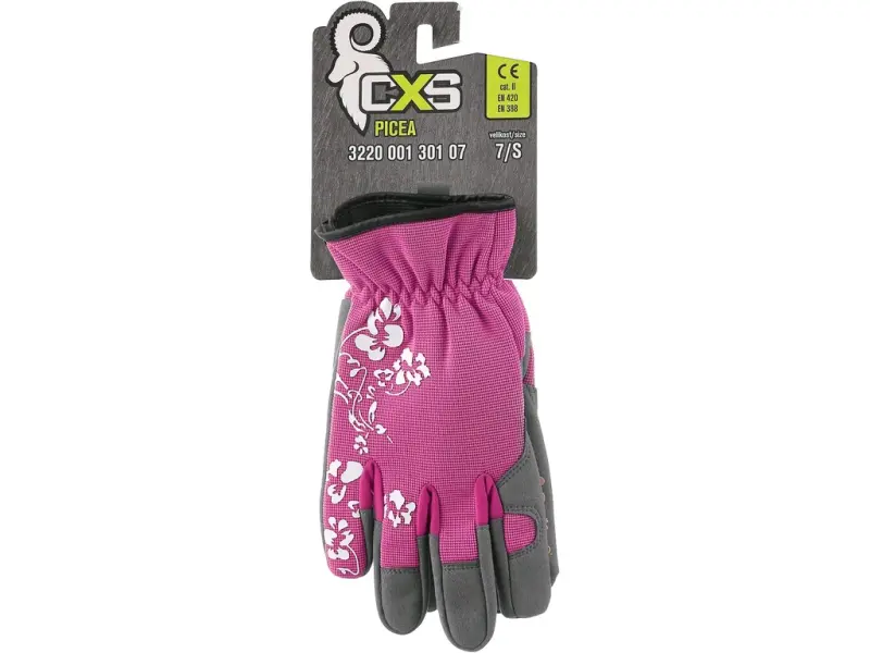 Rukavice PICEA, kombinované, s blistrem, vel. 08