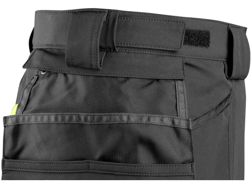 Kalhoty CXS NAOS HV, pánské, černo-žlutá Hi-Vis, reflexní pruhy, vel. 64