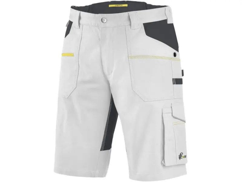 Kraťasy CXS STRETCH pánské, bílo-šedé, vel. 58 Kraťasy CXS STRETCH pánské, bílo-šedé, vel. 58