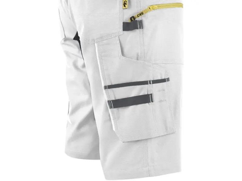 Kraťasy CXS STRETCH pánské, bílo-šedé, vel. 64 Kraťasy CXS STRETCH pánské, bílo-šedé, vel. 64