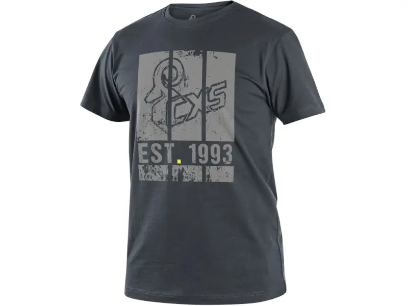Tričko CXS WILDER, krátký rukáv, potisk CXS logo, tmavě šedá, vel. 2XL Tričko CXS WILDER, krátký rukáv, potisk CXS logo, tmavě šedá, vel. 2XL