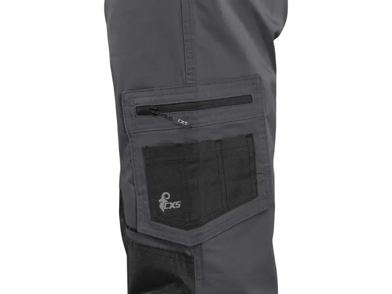 Kalhoty CXS SOLIS pánské, šedo-černé, vel. 46