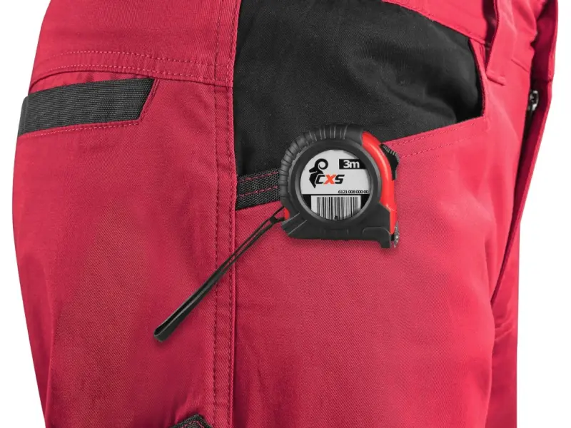 Kalhoty CXS SOLIS pánské, červeno-černé, vel. 56