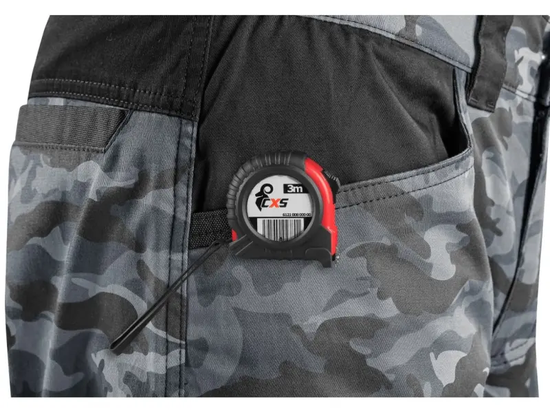 Kalhoty CXS SOLIS pánské, maskáčovo-černé, vel. 62