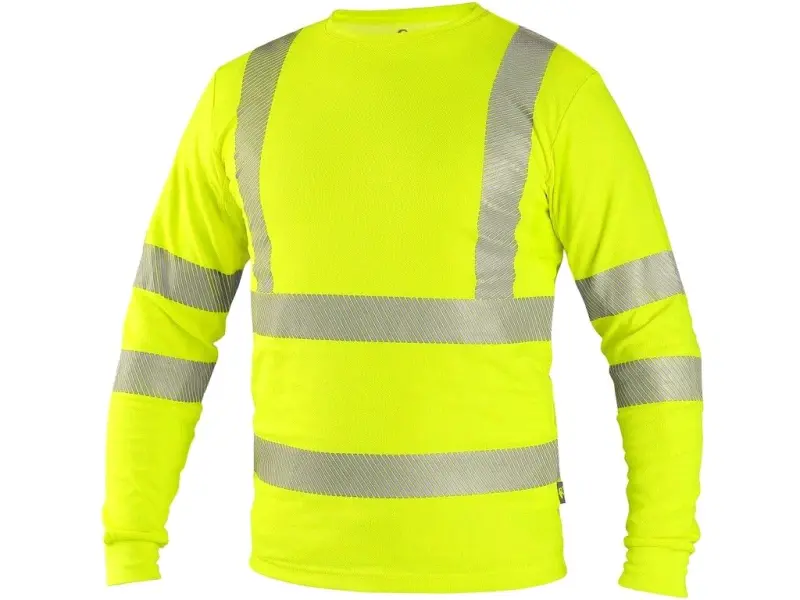 Tričko CXS OLDHAM, dlouhý rukáv, výstražné, pánské Tričko CXS OLDHAM, dlouhý rukáv, výstražné, pánské
