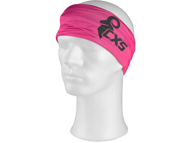 Šátek multifunkční CXS LORY, dětský, 20x36cm, černo - růžový Šátek multifunkční CXS LORY, dětský, 20x36cm, černo - růžový