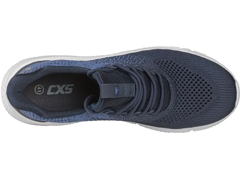 Obuv polobotka CXS BARBADOS, modro-bílá, vel. 38 Obuv polobotka CXS BARBADOS, modro-bílá, vel. 38