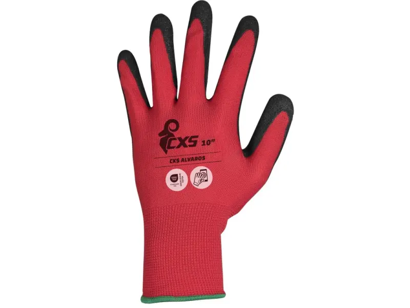 Rukavice CXS ALVAROS, máčené v nitrilu, vel. 08