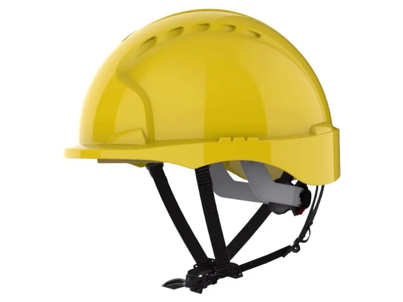 Ochranná přilba JSP EVO3 LINESMAN, upínání na kolečko, žlutá Ochranná přilba JSP EVO3 LINESMAN, upínání na kolečko, žlutá