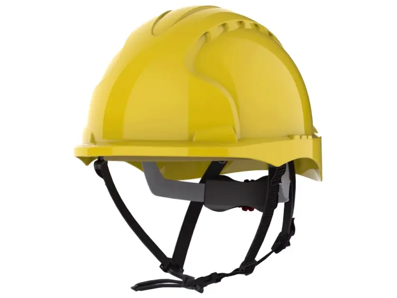 Ochranná přilba JSP EVO3 LINESMAN, upínání na kolečko, žlutá Ochranná přilba JSP EVO3 LINESMAN, upínání na kolečko, žlutá