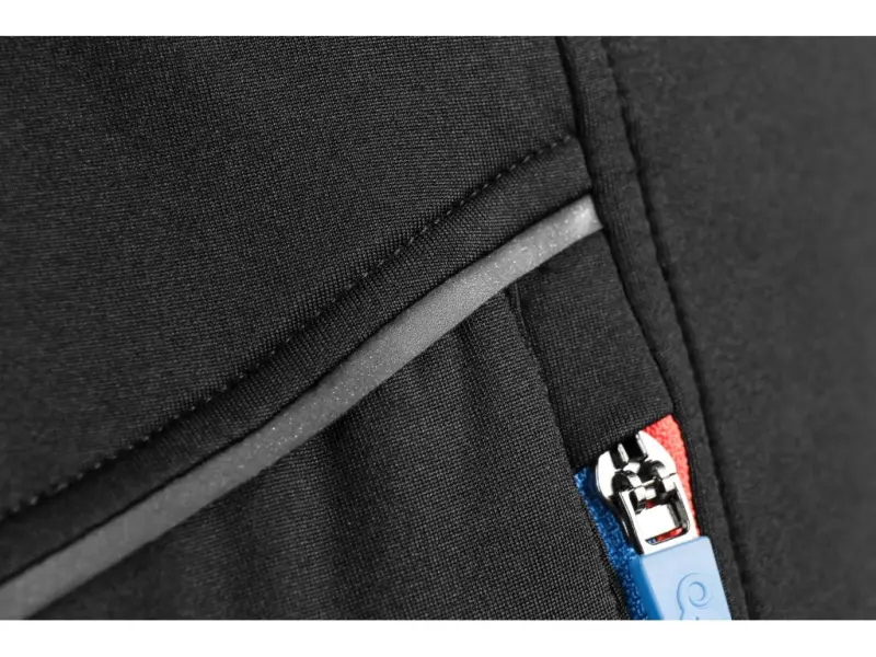 Mikina CXS LEONIS, černá s HV modro/červenými doplňky, vel. 2XL Mikina CXS LEONIS, černá s HV modro/červenými doplňky, vel. 2XL