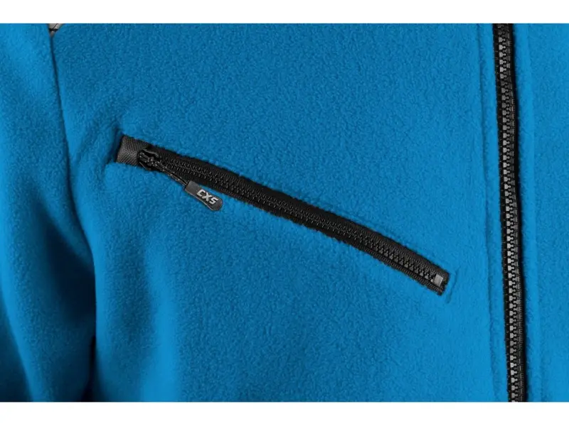 Bunda CXS 4ENVI SOLIS, pánská, fleecová, azurově modro-černá, vel. 2XL Bunda CXS 4ENVI SOLIS, pánská, fleecová, azurově modro-černá, vel. 2XL