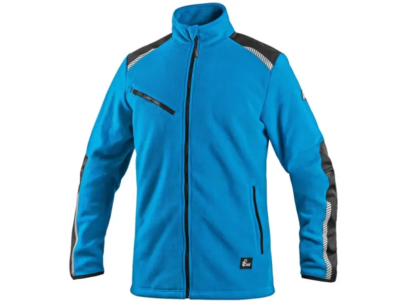 Bunda CXS 4ENVI SOLIS, pánská, fleecová, azurově modro-černá, vel. 3XL Bunda CXS 4ENVI SOLIS, pánská, fleecová, azurově modro-černá, vel. 3XL