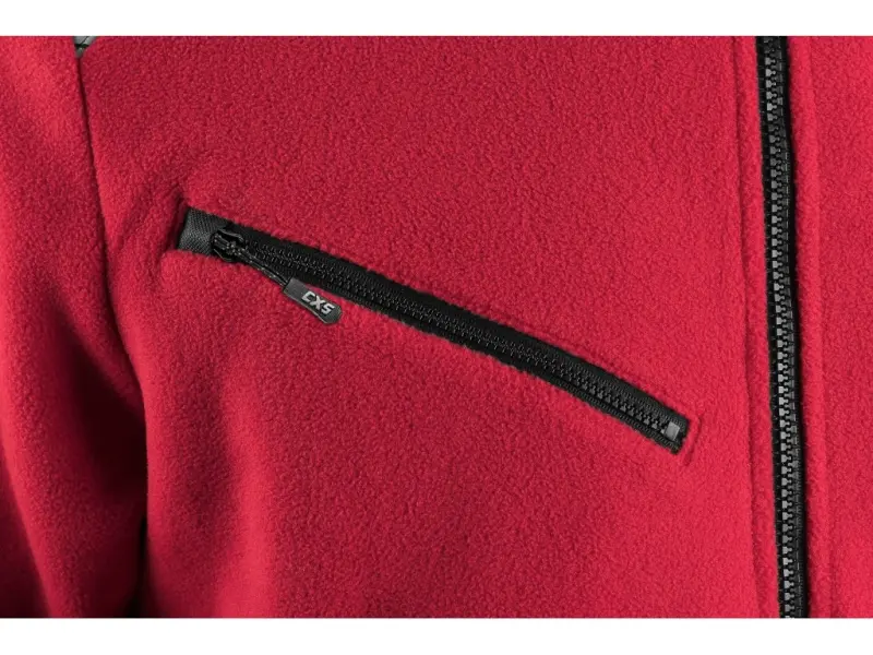 Bunda CXS 4ENVI SOLIS, pánská, fleecová, červeno-černá, vel. 3XL Bunda CXS 4ENVI SOLIS, pánská, fleecová, červeno-černá, vel. 3XL
