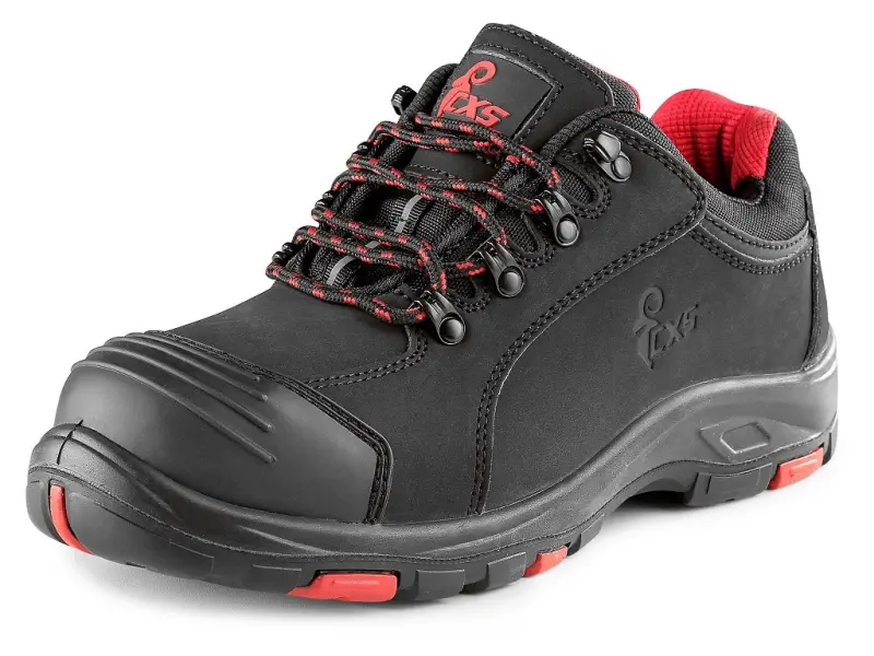 Obuv CXS ROCK APLIT S3, polobotka, černo-červená, vel. 44 Obuv CXS ROCK APLIT S3, polobotka, černo-červená, vel. 44