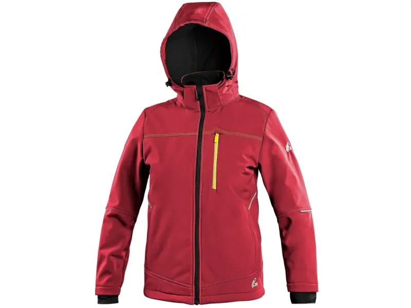 Bunda CXS STRETCH, dětská, softshell, červená Bunda CXS STRETCH, dětská, softshell, červená