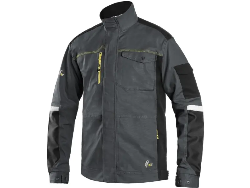 Blůza CXS STRETCH, 170-176cm, pánská, tmavě šedo-černá, vel. 64