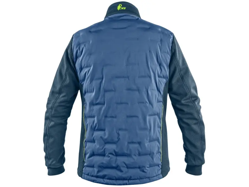 Bunda CXS NAOS, hybrid, pánská, modro-modrá, HV žluté doplňky, vel. 2XL
