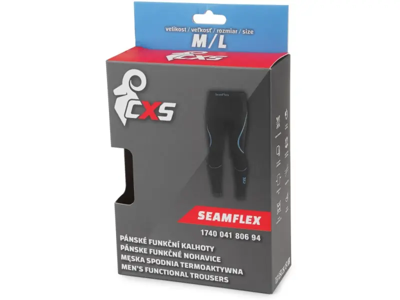 Spodky CXS SeamFlex, funkční, pánské, černo-modré