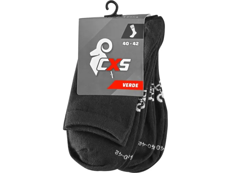 Ponožky CXS VERDE, černé, 3 páry Ponožky CXS VERDE, černé, 3 páry