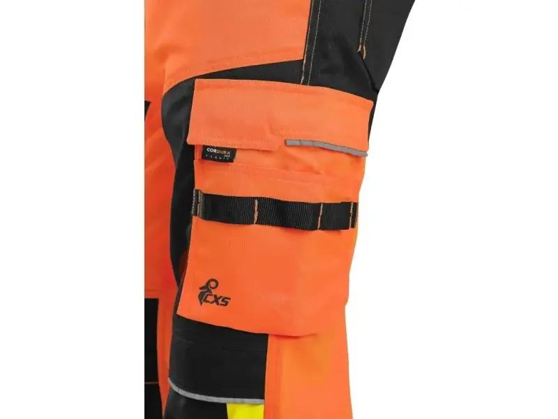 Kalhoty CXS BENSON výstražné, pánské, oranžovo-černé, vel. 66