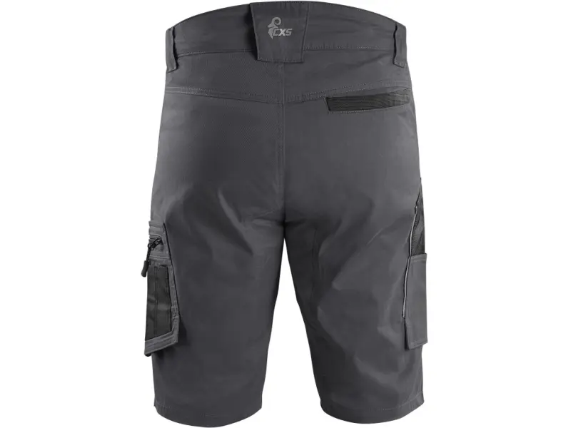 Kraťasy CXS SOLIS FLEX, pánské, šedo-černé, vel. 46