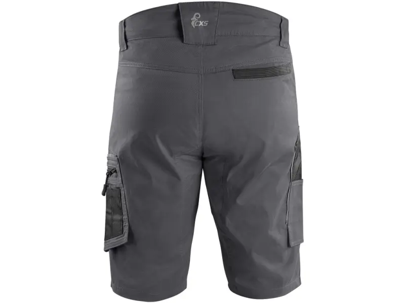 Kraťasy CXS SOLIS FLEX, pánské, šedo-černé, vel. 62