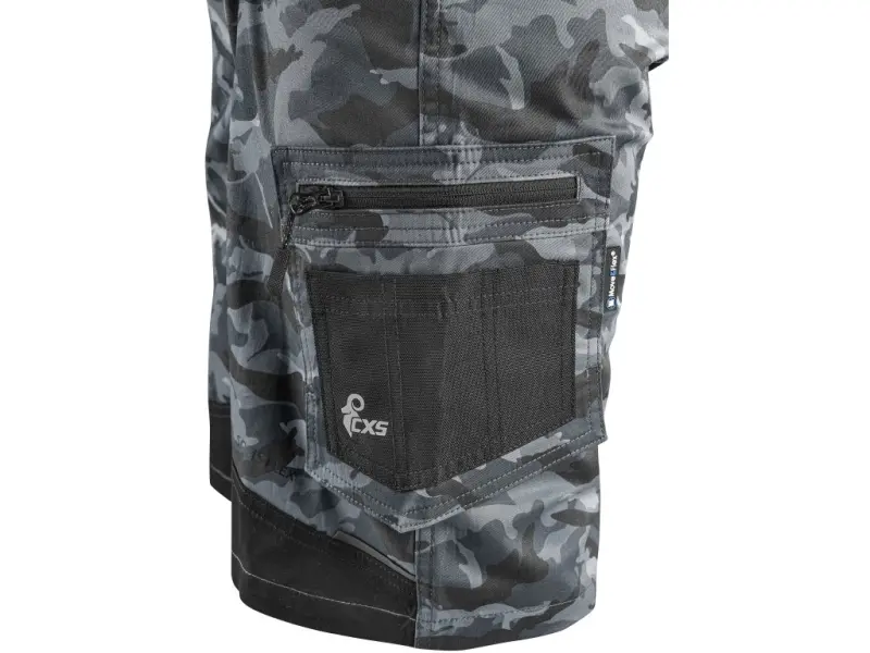 Kraťasy CXS SOLIS FLEX, pánské, maskáčovo-černé, vel. 50