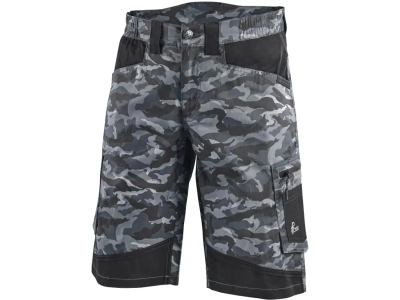 Kraťasy CXS SOLIS FLEX, pánské, maskáčovo-černé, vel. 60