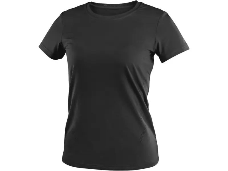 Tričko CXS MOVADO, funkční, krátký rukáv, dámské, černé, vel. 3XL