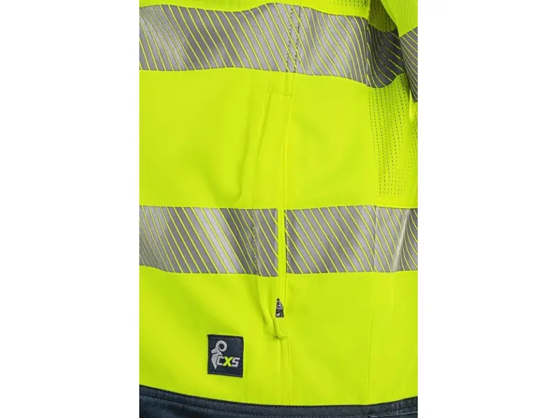 Blůza CXS HALIFAX, pánská, výstražná se síťovinou, žluto-modrá