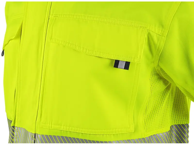 Blůza CXS HALIFAX, pánská, výstražná se síťovinou, žluto-modrá, vel. 56