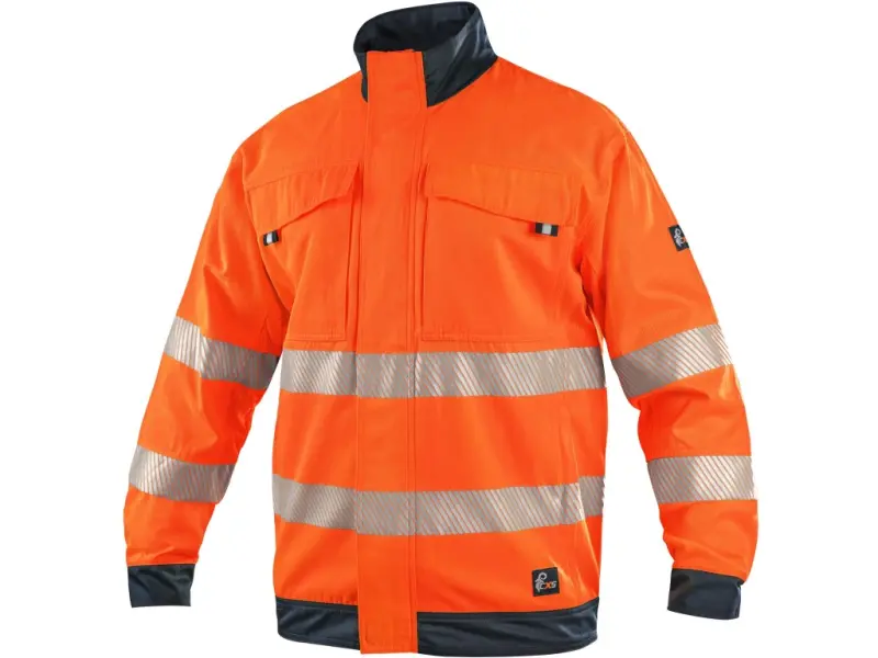 Blůza CXS HALIFAX, pánská, výstražná se síťovinou, oranžovo-modrá, vel. 48