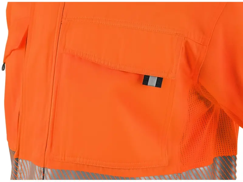 Blůza CXS HALIFAX, pánská, výstražná se síťovinou, oranžovo-modrá, vel. 48