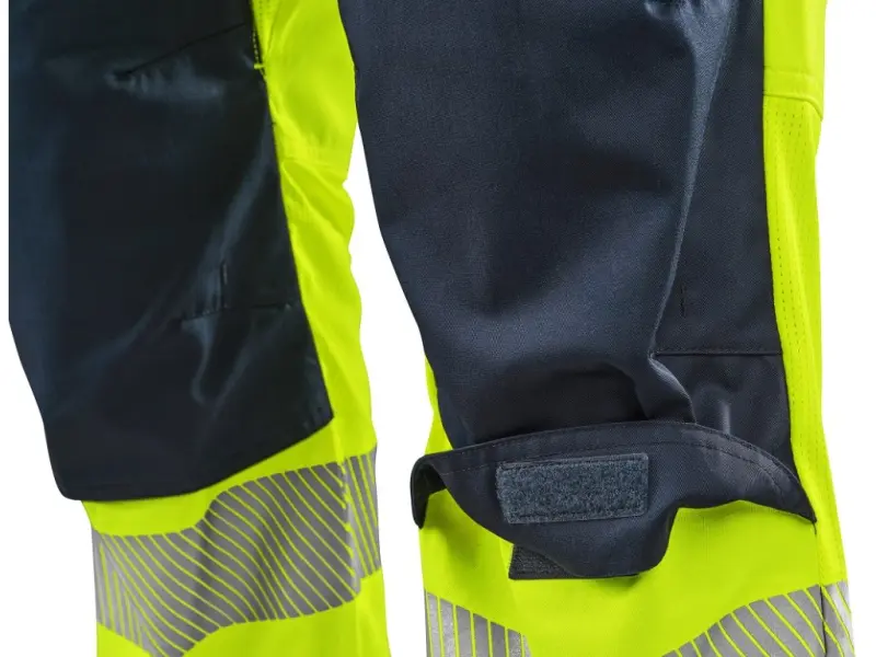 Kalhoty CXS HALIFAX, pánské, výstražné se síťovinou, žluto-modré, vel. 62