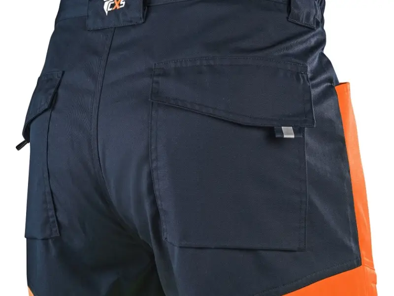 Zahradníky CXS HALIFAX, pánské, výstražné se síťovinou, oranžovo-modré, vel. 48