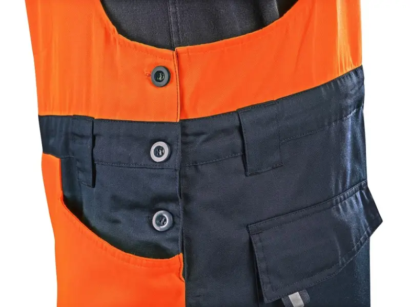 Zahradníky CXS HALIFAX, pánské, výstražné se síťovinou, oranžovo-modré, vel. 50