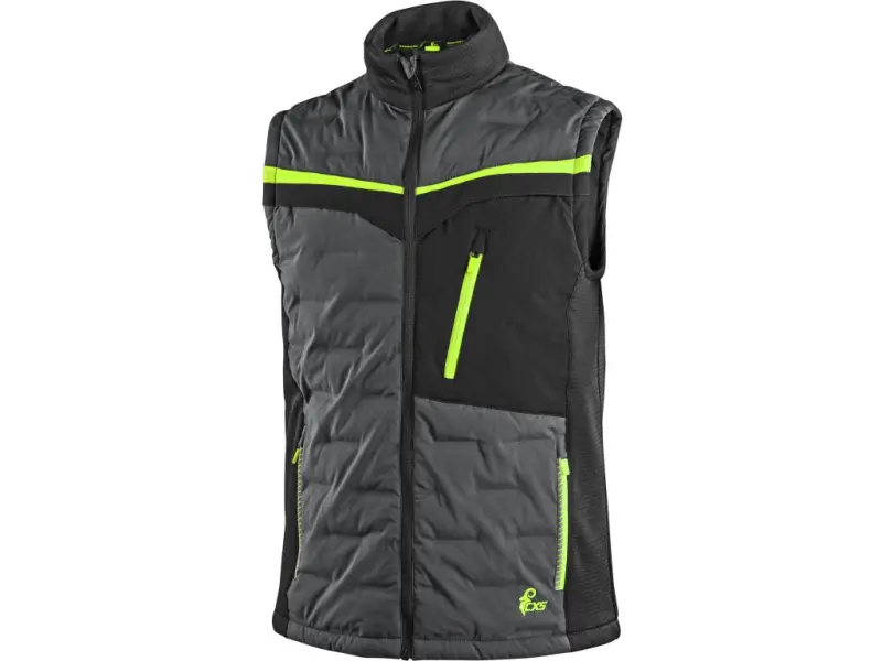 Vesta CXS NAOS, hybrid, pánská, šedo-černá, HV žluté doplňky, vel. 4XL