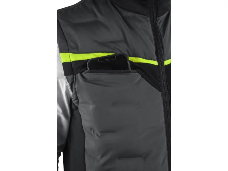 Vesta CXS NAOS, hybrid, pánská, šedo-černá, HV žluté doplňky, vel. 4XL