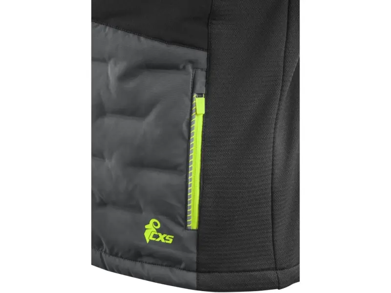 Vesta CXS NAOS, hybrid, pánská, šedo-černá, HV žluté doplňky, vel. 4XL