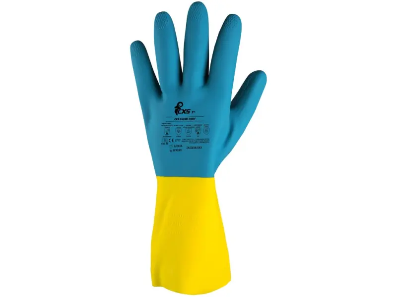 Rukavice CXS CHEMI-FORT, chemicky odolné, latex/neopren, vel. 07 Rukavice CXS CHEMI-FORT, chemicky odolné, latex/neopren, vel. 07