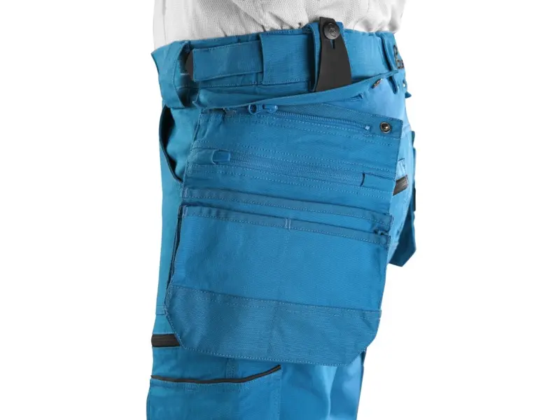 Kalhoty CXS LEONIS, pánské, stř. modré s černými doplňky, vel. 58