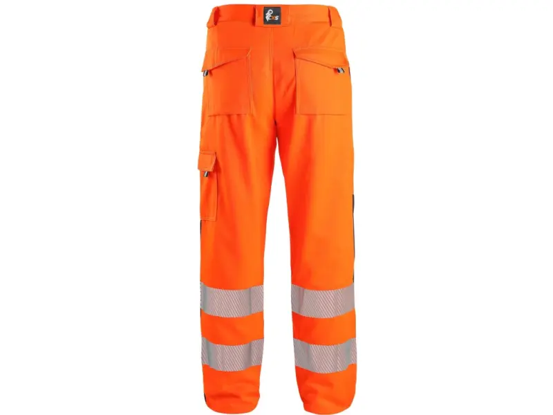 Kalhoty CXS NORWICH, 170-176cm, výstražné, pánské, oranžovo-modré