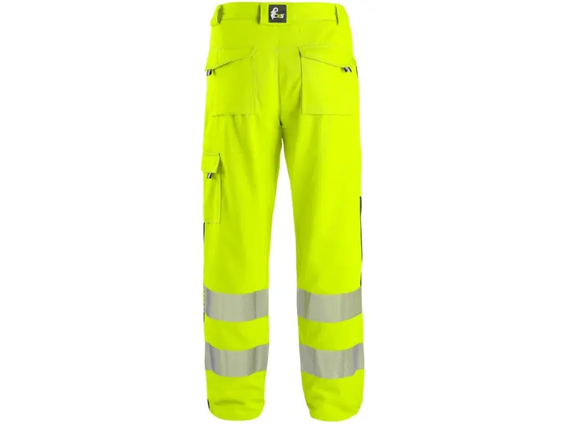Kalhoty CXS NORWICH, 170-176cm, výstražné, pánské, žluto-modré, vel. 56