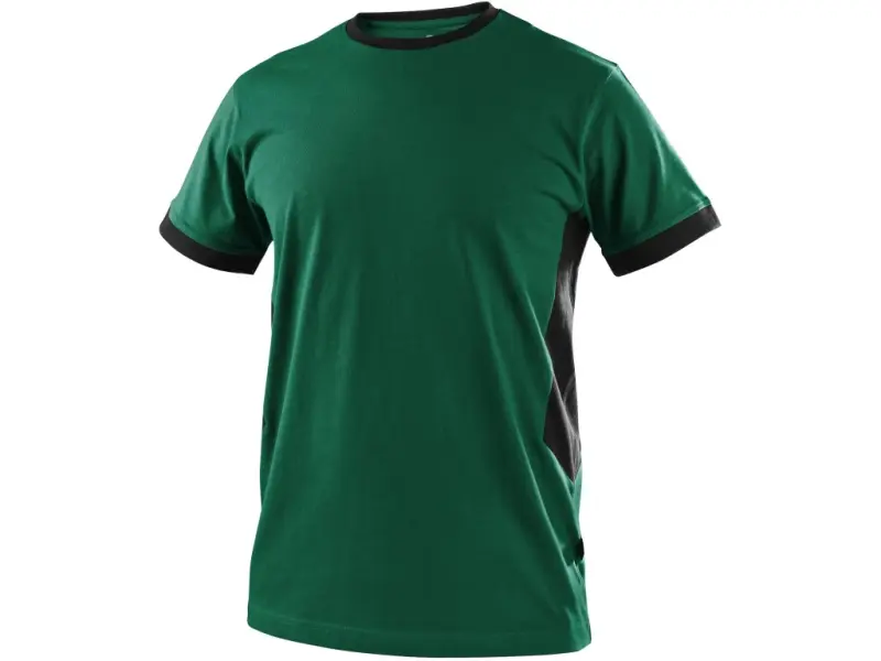 Tričko CXS OWEN, krátký rukáv, pánské, zeleno-černé, vel. 2XL Tričko CXS OWEN, krátký rukáv, pánské, zeleno-černé, vel. 2XL