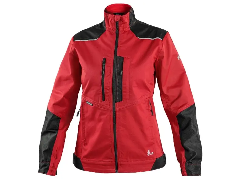 Blůza CXS SOLIS FLEX, dámská, červeno-černá, vel. 2XL