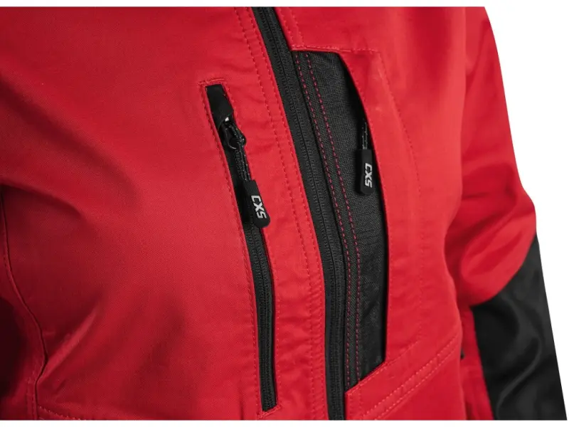 Blůza CXS SOLIS FLEX, dámská, červeno-černá, vel. 3XL