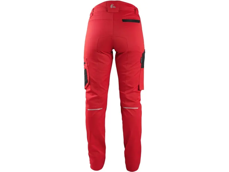 Kalhoty CXS SOLIS FLEX, dámské, červeno-černé, vel. 38
