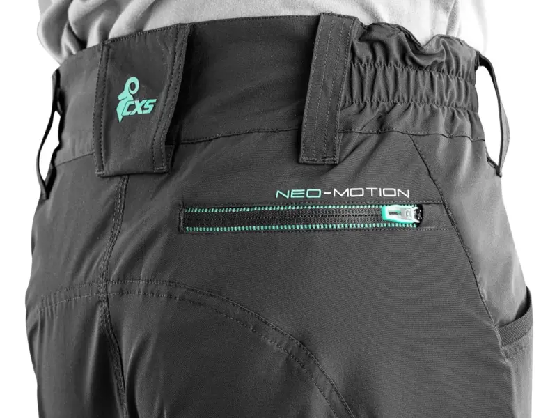 Kalhoty CXS NEO-MOTION, pánské, uhlově černé, vel. 54