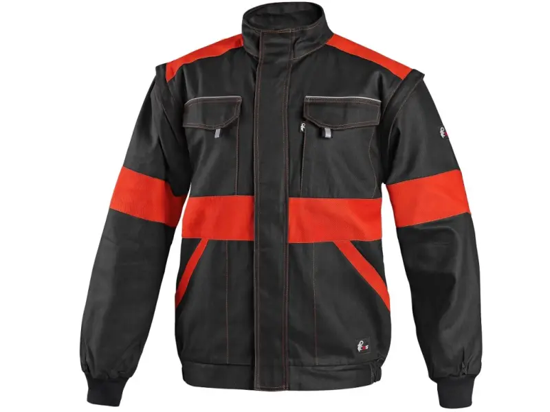 Blůza CXS LUXY EDA, pánská, černo-oranžová, vel. 50 Blůza CXS LUXY EDA, pánská, černo-oranžová, vel. 50